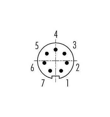 Contactconfiguratie (aansluitzijde) 99 0475 100 07 - M9 Kabelstekker, aantal polen: 7, 3,0-4,0 mm, onafgeschermd, soldeer, IP40
