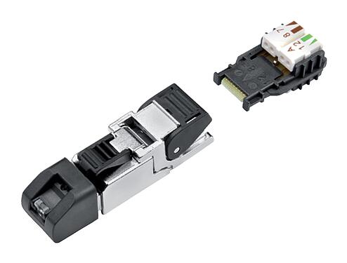 일러스트 99 9647 810 04 - RJ45 메일 커넥터, 콘택트 렌즈: 4, 5.0-9.0mm, 차폐 가능, 관통 기술, IP20