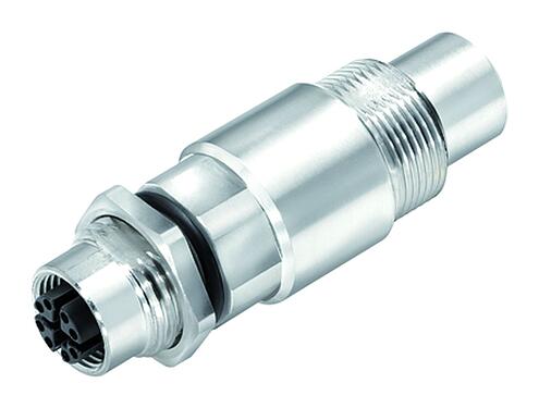 Ilustración M12 Casquillo del armario de distribución, Número de contactos: 8, blindado, enchufable, IP67, UL, Montaje en pared