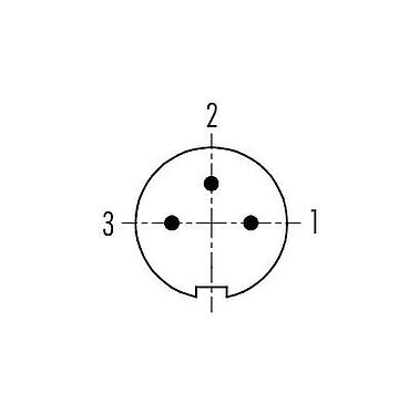 Arranjo de contato (Lado do plug-in) Baioneta Plugue de cabo, Contatos: 3, 4,0-5,0 mm, desprotegido, solda, IP40