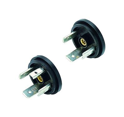 Illustratie Apparaatstekker, aantal polen: 3+PE, onafgeschermd, soldeer, IP40 zonder afdichting, UL, ESTI+, VDE