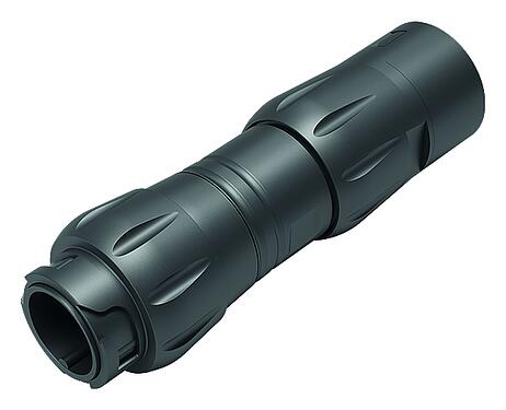 Illustration Bayonet Male cable connector, Contacts: 4+3+PE, 7.0-17.0 mm, unshielded, crimping (Crimp contacts must be ordered separately), IP68/IP69K, UL 2238, VDE, UV resistant