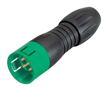 Illustration Snap-In Male cable connector, Contacts: 8, 4.0-6.0 mm, unshielded, solder, IP67, UL 2238, VDE