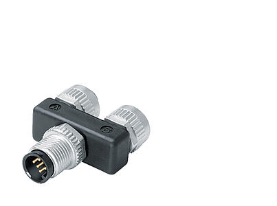 Automation Technology - Sensors and Actuators--Twin distributor, Y-distributor, male connector M12x1 - 2 female connector M12x1_765_1_Y_DG_SK