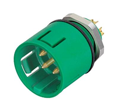 Illustration 99 9127 70 08 - Snap-In Male panel mount connector, Contacts: 8, unshielded, solder, IP67, UL, VDE
