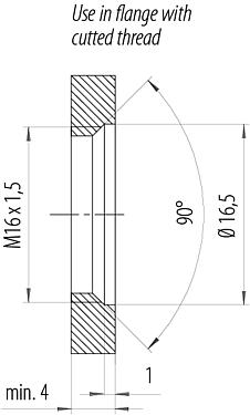 조립 샘플 M12 케이블 소켓, 콘택트 렌즈: 8, 5.5-9.0mm, 차폐 가능, IDC, IP67