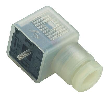 일러스트 43 1714 136 03 - 피메일 커넥터(패널 마운트), 콘택트 렌즈: 2+PE, 8.0-10.0mm, 차폐되지 않음, 나사 클램프, 씰이 없는 상태에서 IP40, 회로 E6, LED PNP 포함