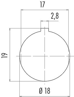 安装说明 09 0332 66 12 - M16 孔头法兰座, 极数: 12 (12-a), 非屏蔽, THT, IP40, 板前固定