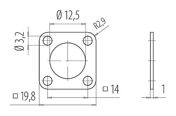 Scale drawing Seal, Free of silicone and silicone containing substances