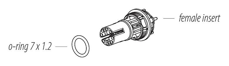 Instrukcja montażu M12 Wkładka do kontaktu, Kontaktów: 8, do ekranowania, THT, IP67, UL