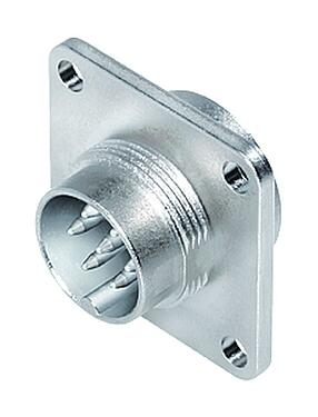 Illustration 09 0453 300 14 - M16 Square male panel mount connector, Contacts: 14 (14-b), unshielded, solder, IP67, UL
