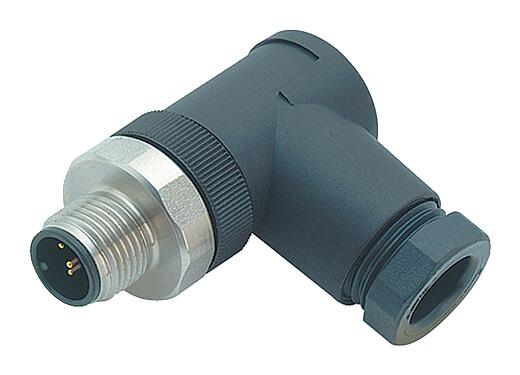 Illustration M12 Male angled connector, Contacts: 5, 6.0-8.0 mm, unshielded, screw clamp, IP67, UL 2238