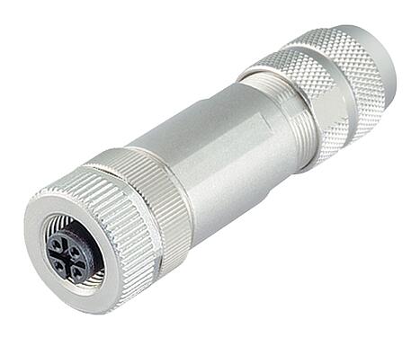 插图 99 1438 814 05 - M12 直头孔头电缆连接器, 极数: 5, 5.0-8.0mm, 可接屏蔽, 螺钉接线, IP67, UL