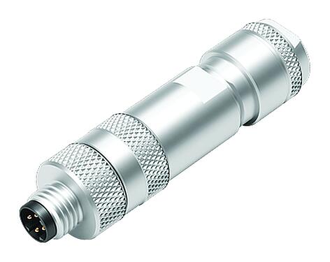 Illustration M8 Connecteur mâle, Contacts: 4, 4,0-5,5 mm, blindable, pince à visser, IP67, ressort à iris