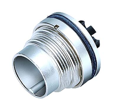 Illustration 09 0127 780 07 - M16 Male panel mount connector, Contacts: 7 (07-a), unshielded, crimping (Crimp contacts must be ordered separately), IP67, UL, front fastened