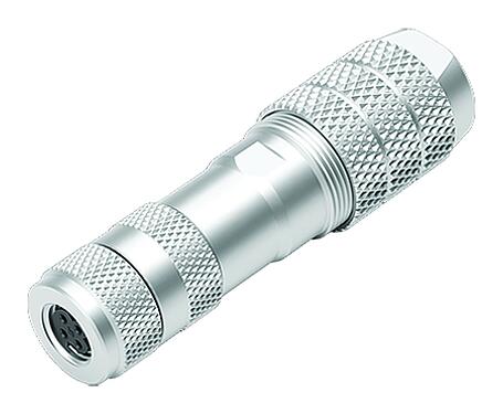 Illustration M8 Connecteur femelle, Contacts: 4, 5,0-8,0 mm, blindable, pince à visser, IP67, M8x1,0, ressort à iris