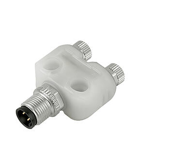 Automation Technology - Sensors and Actuators--Twin distributor, Y-distributor, male connector M8x1 - 2 female connector M8x1_765_2fach_M12S_M8DD