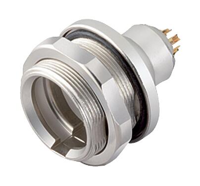 Illustration 09 4916 080 05 - Push Pull Female panel mount connector, Contacts: 5, unshielded, solder, IP67, front fastened