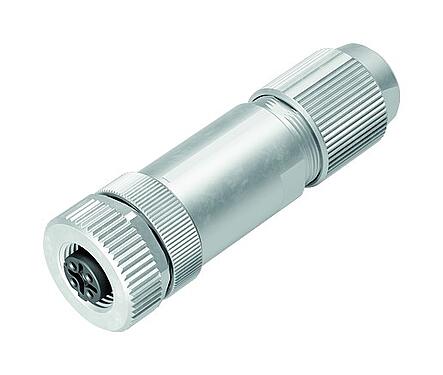 Ábrák M12 kábel aljzat, : 4, 5,0-8,0 mm, árnyékolható, csavaros bilincs, IP67, UL 2238, íriszrugó