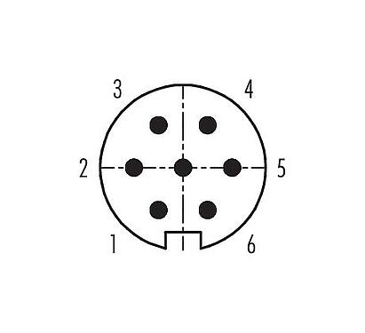 Contactconfiguratie (aansluitzijde) 99 0621 72 07 - Bajonet Male haakse connector, aantal polen: 7, 6,0-8,0 mm, onafgeschermd, soldeer, IP40