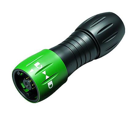 Ilustración Bayoneta Conector de cable macho, Número de contactos: 8, 2,5-4,0 mm, sin blindaje, soldadura, IP67