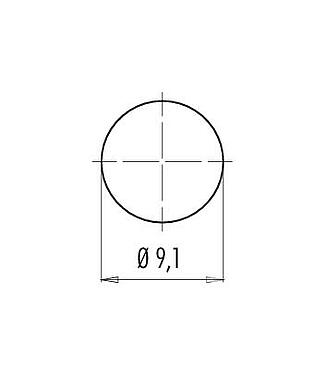 Assembly instructions / Panel cut-out 09 0082 20 04 - M9 Female panel mount connector, Contacts: 4, unshielded, THT, IP40