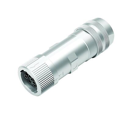 Abbildung Bajonett Kabeldose, Polzahl: 6 (3+PE+2), 7,0-14,0 mm, ungeschirmt, schraubklemm, IP67 gesteckt und verriegelt, UL 2237