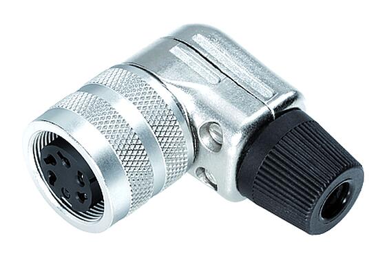 Illustration 99 0164 10 19 - M16 Female angled connector, Contacts: 19 (19-a), 4.0-6.0 mm, shieldable, solder, IP40