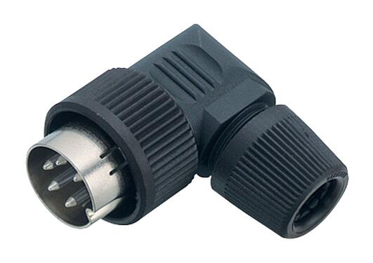 Illustration 99 0613 72 05 - Bayonet Male angled connector, Contacts: 5, 6.0-8.0 mm, unshielded, solder, IP40