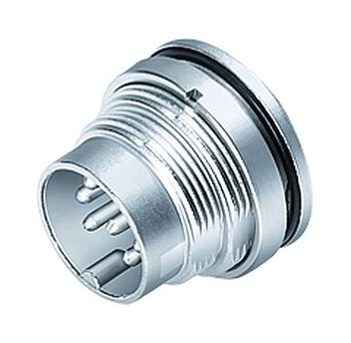 Illustration 09 0463 80 19 - M16 Male panel mount connector, Contacts: 19 (19-a), unshielded, solder, IP67, UL, front fastened