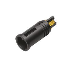 Illustration M5 Male receptacle, Contacts: 4, unshielded, solder, IP67, for M5 tube