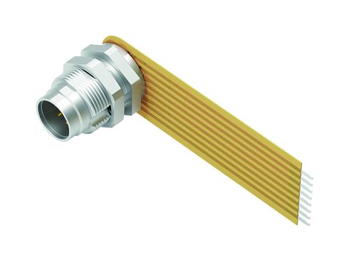 Illustration M9 Embase mâle, Contacts: 7, non blindé, THT, IP40, M9x0,5, Montage mural arrière