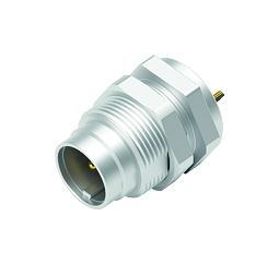 Ilustración M9 Enchufe de brida, Número de contactos: 2, sin blindaje, soldadura, IP40, M9x0,5, Montaje en pared