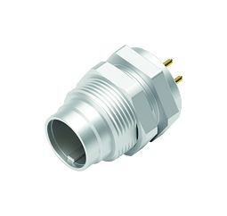 Ilustración M9 Enchufe de brida, Número de contactos: 3, sin blindaje, THT, IP40, M9x0,5, Montaje en pared