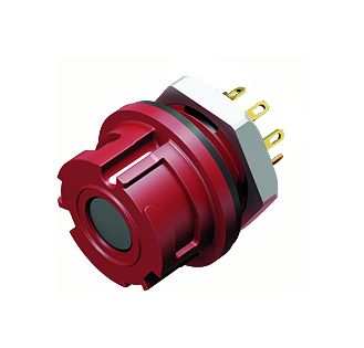 Ilustración Bayoneta Toma de brida, Número de contactos: 8, sin blindaje, soldadura, IP67, Montaje frontal