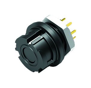 Kuva Pistin Laippapistorasia, Napojen määrä: 8, suojaamaton, THT, IP67, M13x1,0, Etukiinnitys